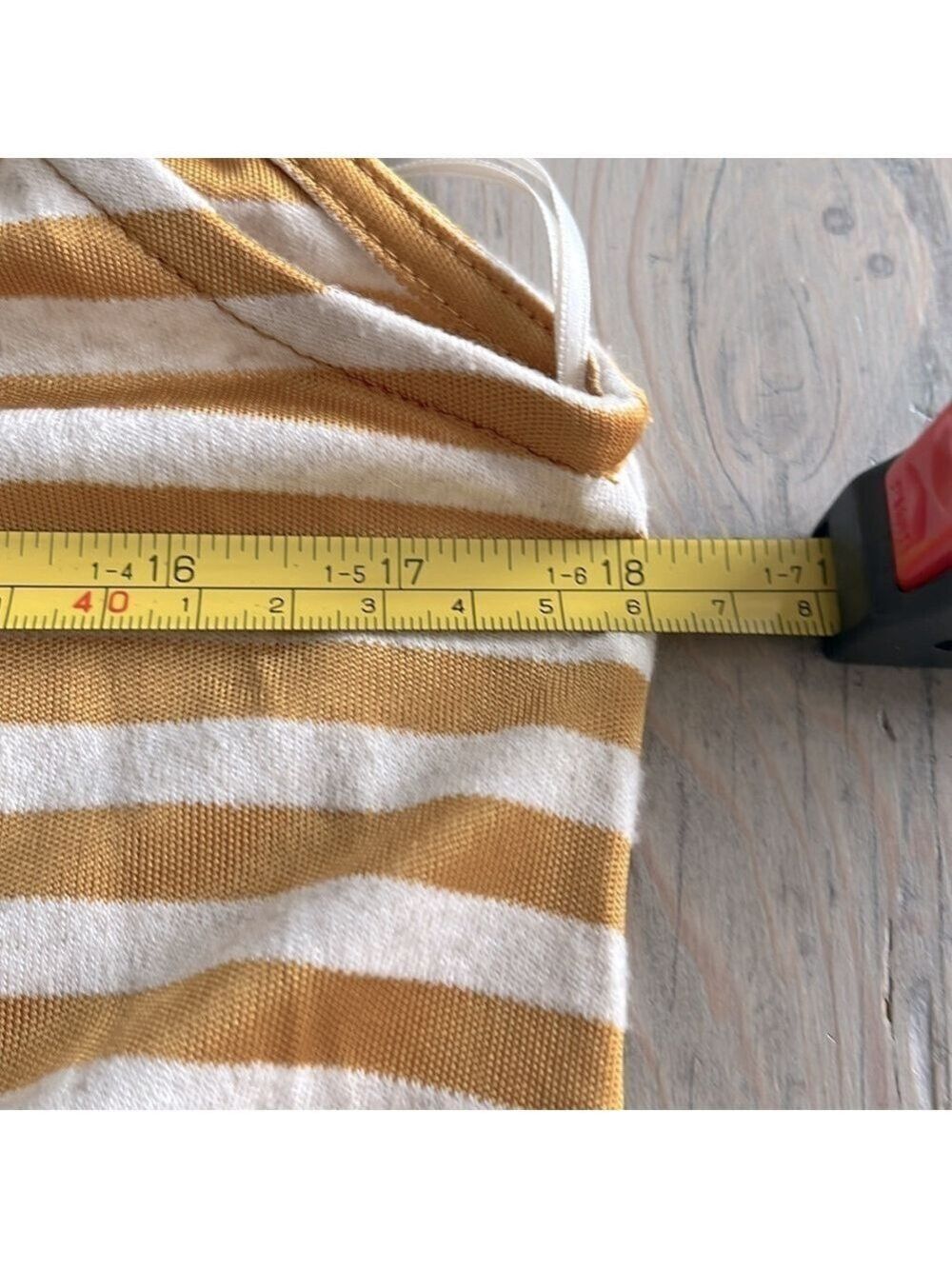 MaxMara Leisure Cina Striped Sleeveless Jersey Maxi Dress in Ochre / Mustard - Picture 13 of 15